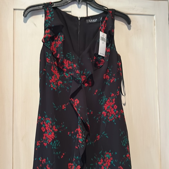 NWT RALPH LAUREN tiered ruffled holiday floral maxi dress size 0 - Picture 9 of 11